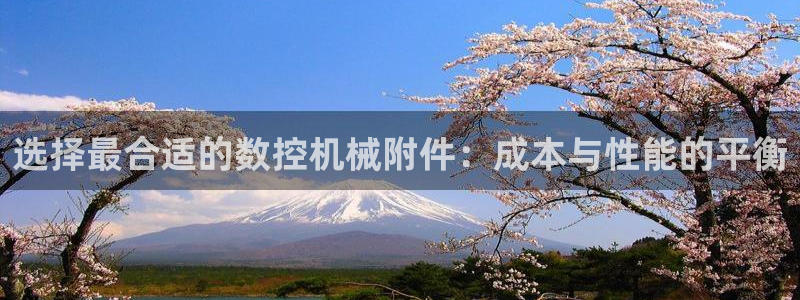 天辰娱乐登录测试：选择最合适的数控机械附件：成本与性能的平衡