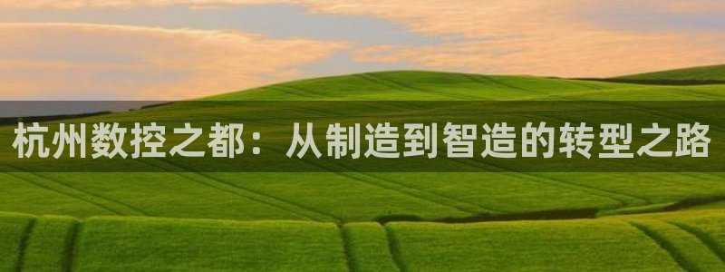 天辰娱乐网:杭州数控之都:从制造到智造的转型之路